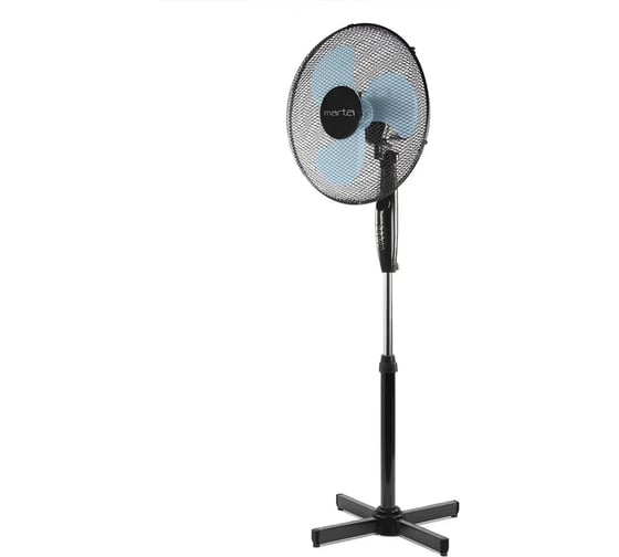 Изображение товара Вентилятор напольный MARTA MT-FN2532 черный/голубой 37621
