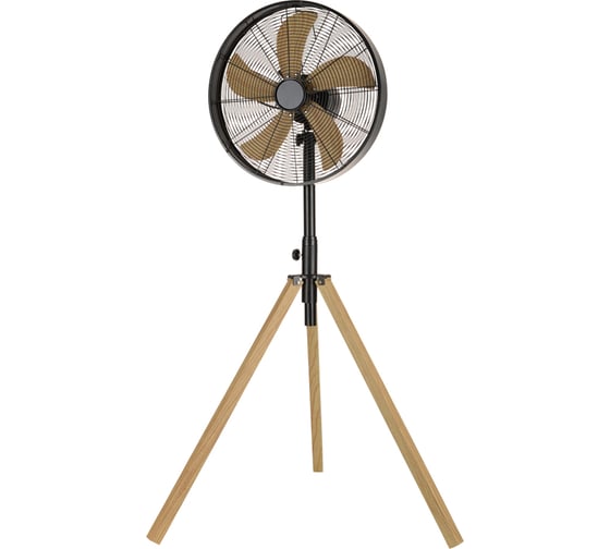 Изображение товара Вентилятор напольный STINGRAY ST-FN4117A черный/дерево 40119