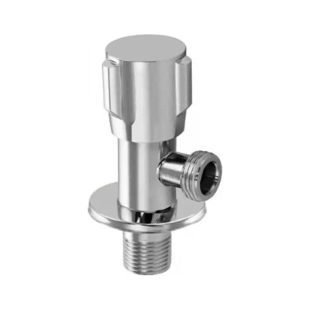Изображение товара Кран угловой металлокерамика 1/2x1/2 Сварком, хромированный, полупрофессиональный