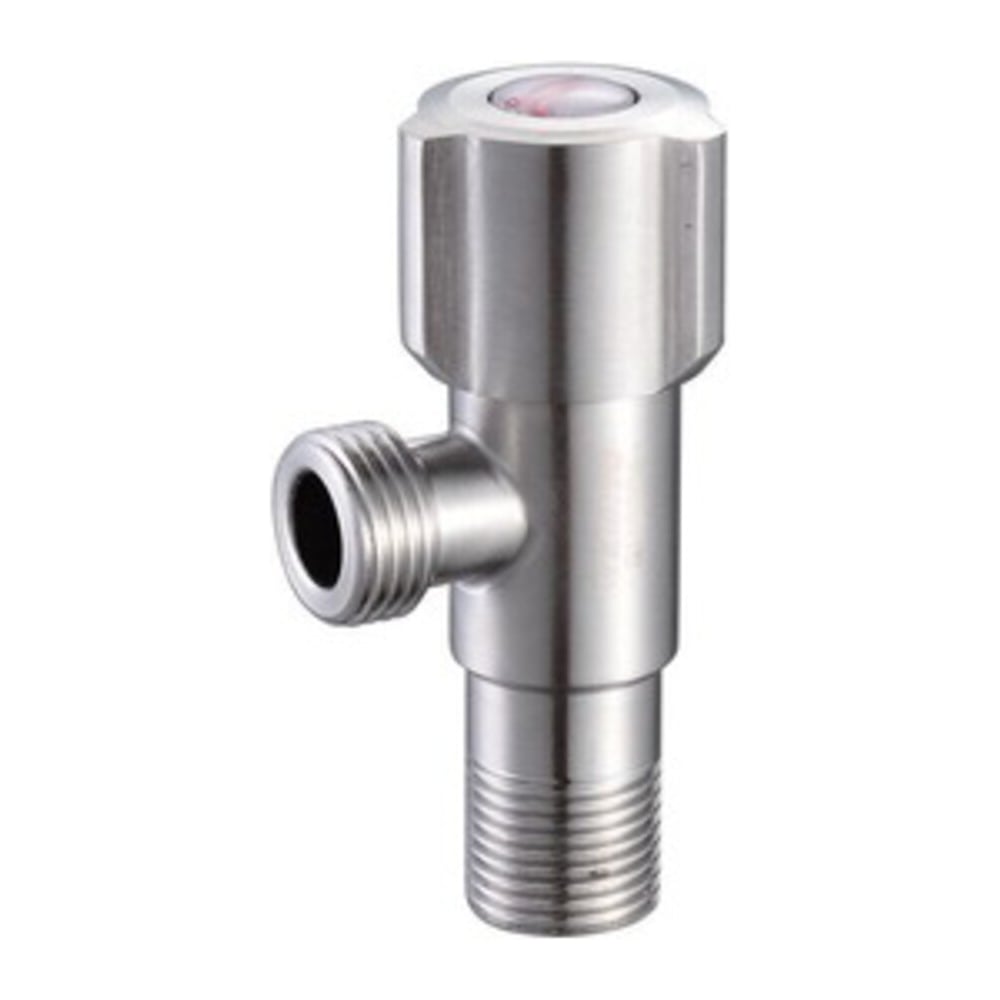 Изображение товара Угловой шаровой кран из нержавеющей стали 1/2x3/4 с хромовым покрытием