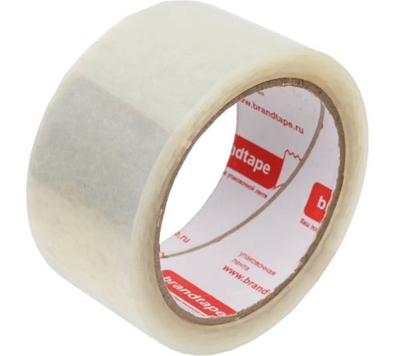 Изображение товара Упаковочная клейкая лента Brandtape прозрачная 48мм х 66м, 40 мкм упаковка 6 шт. 4631177461217