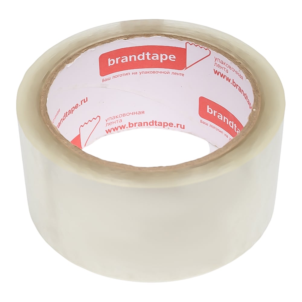 Изображение товара Упаковочная клейкая лента Brandtape прозрачная 48мм х 66м, 38 мкм упаковка 6 шт. 4631177461170