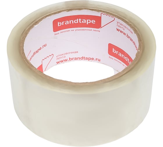 Изображение товара Упаковочная клейкая лента Brandtape прозрачная 48мм х 66м, 38 мкм упаковка 6 шт. 4631177461170