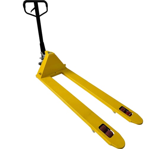 Изображение товара Тележка гидравлическая (рохля) WILMART BF25 1500x550 усиление 110см желтая HP-30-30CM-1500PUB-Y