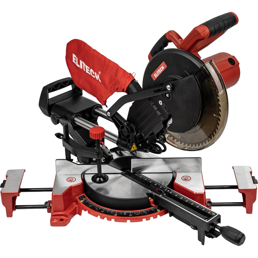 Изображение товара Пила торцовочно-усовая Elitech ПТ 1825К с лазером 1800 Вт, регулировки