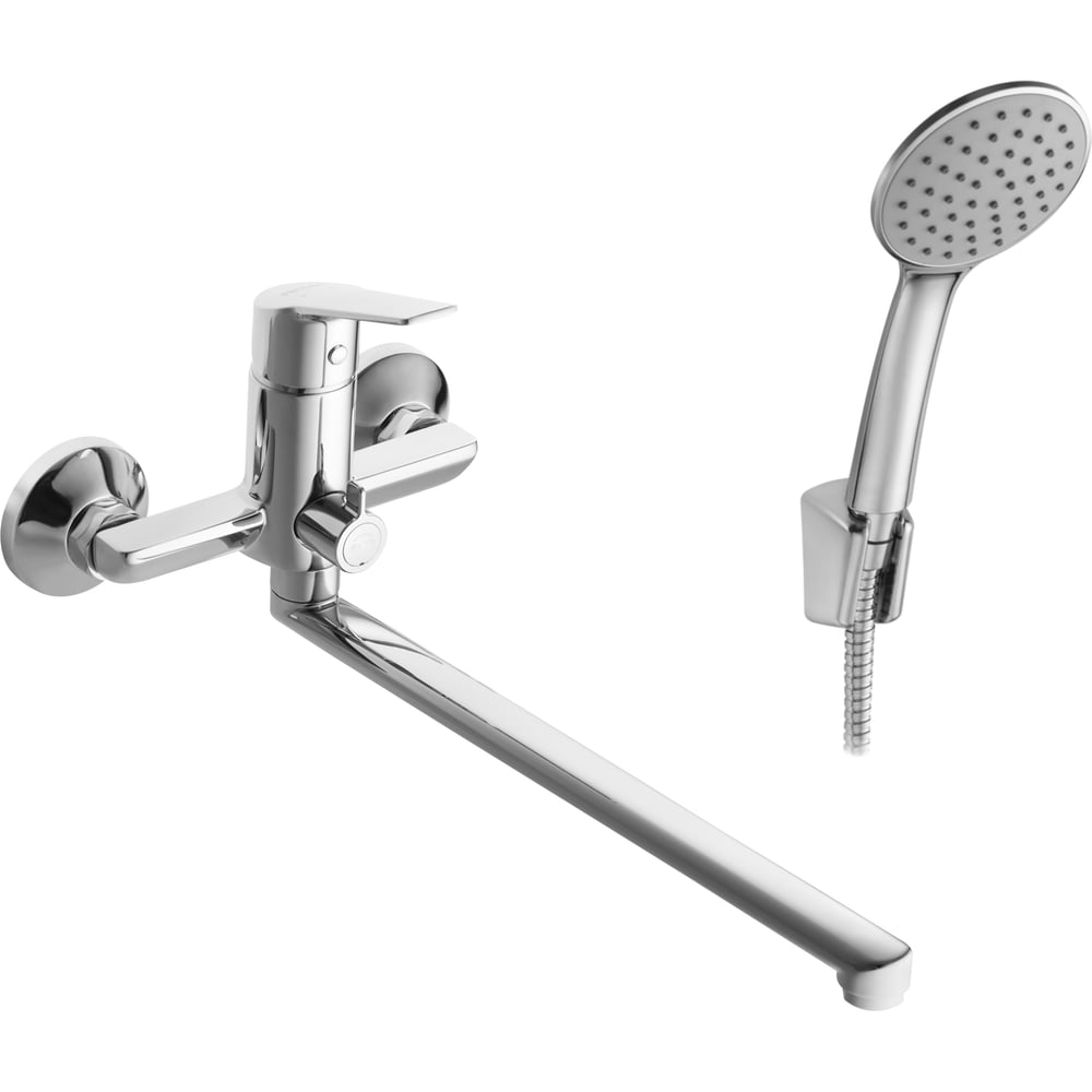 Изображение товара Смеситель для ванны с душем Santek Венга, длинный излив, хром