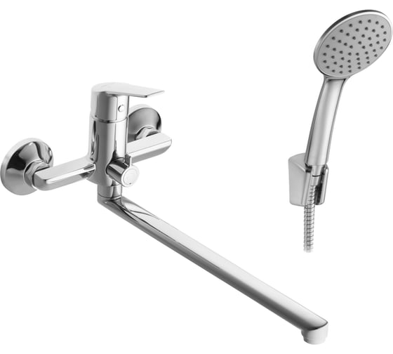 Изображение товара Смеситель для ванны с душем Santek Венга, длинный излив, с аксессуарами, хром, WH5A12003C001