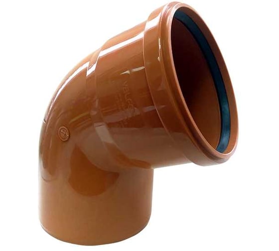 Изображение товара Отвод для наружной канализации Valfex 67.5 град, 160мм, рыжий 30107160
