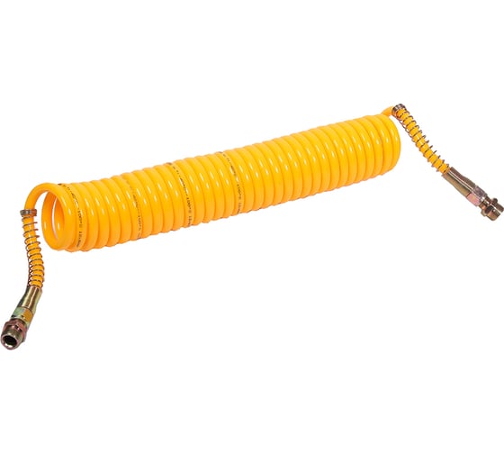 Изображение товара Шланг пневматический витой Крал М16 L=7.5м (t=-60+70) (красный) СМ 6411