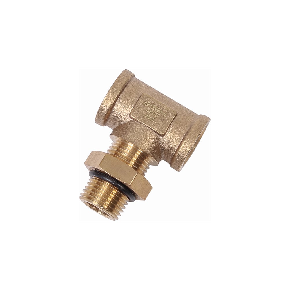 Изображение товара Соединитель тройник латунь Крал для трубок ПВХ и полиамида 16 мм, 2 шт