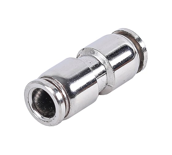 Изображение товара Соединитель трубки ПВХ, полиамид Крал d=8мм прямой металлический (10 шт) 2783