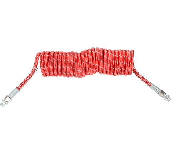 Изображение товара Шланг пневматический витой нейлоновый Крал М16 L=7.5м (t=-60 +120) красный 5394