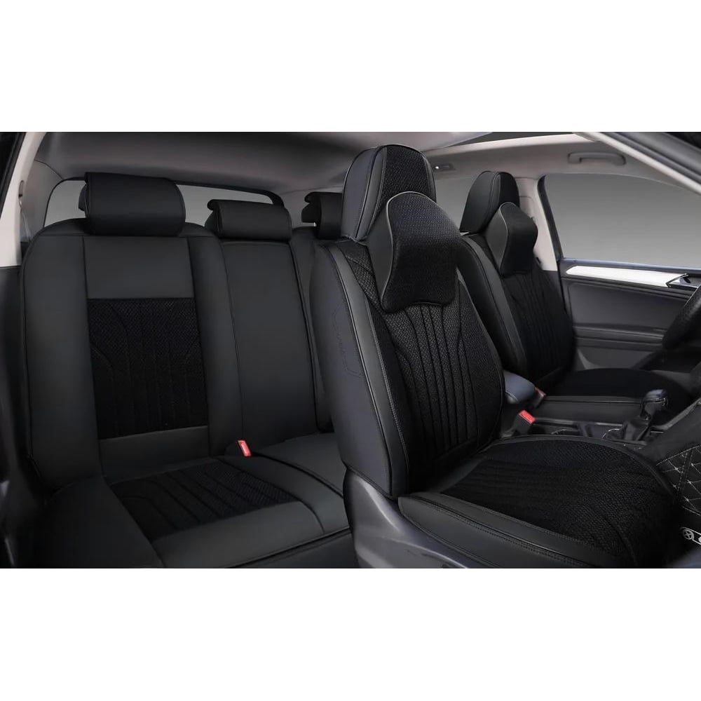 Изображение товара Накидки PSV 5D Forward (Черный/Кант черный), комплект на весь салон, экокожа + текстиль 138365