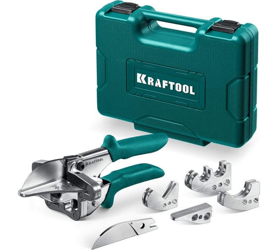 Изображение товара Угловые ножницы с набором матриц для различных профилей из пластика и резины KRAFTOOL MC-12, 23372-12