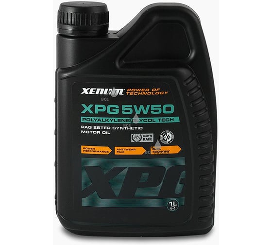 Изображение товара Полиалкиленгликолевое моторное масло XENUM (ПАГ) с добавлением эстеров XPG 5W50, 1 л 1778001