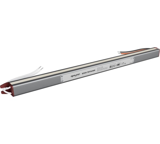 Изображение товара Блок питания Apeyron 24В, 60Вт, 2,5А, IP67, алюм., 312x18x15, ультратонкий 03-188