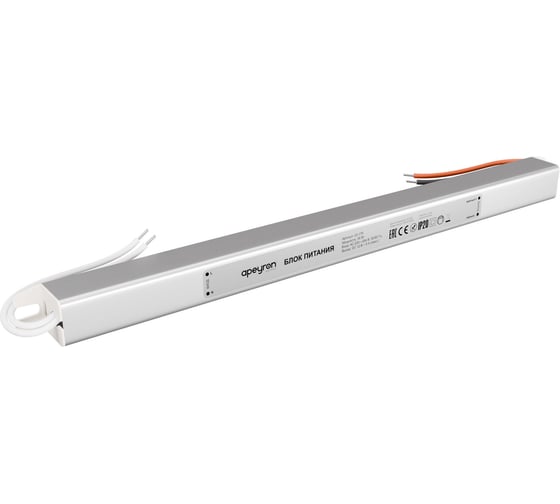 Изображение товара Блок питания Apeyron 12В, 36Вт, 3А, IP20, алюм., 282x18x18, ультратонкий 03-176