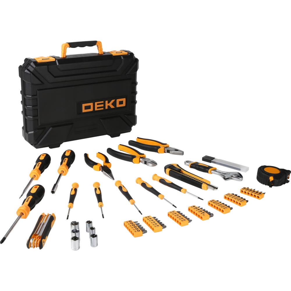 Универсальный набор инструмента для дома и авто DEKO комбинированные трещоточные шарнирные ключи deko