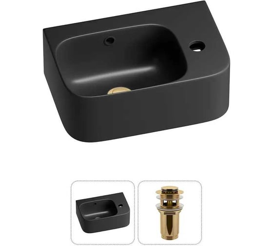 Изображение товара Комплект Wellsee 2 в 1 Lavinia Boho Bathroom Sink накладная/подвесная раковина 37x25 см 20216571R