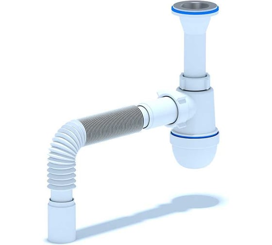 Изображение товара Сифон АНИ Пласт 1 1/4х40 с трубой 40 мм C2005