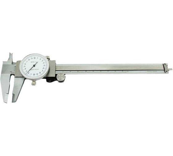 Изображение товара Штангенциркуль стрелочный Airline 150 мм, шаг 0.02 мм, стальной, глубиномер, кейс ATBQ051