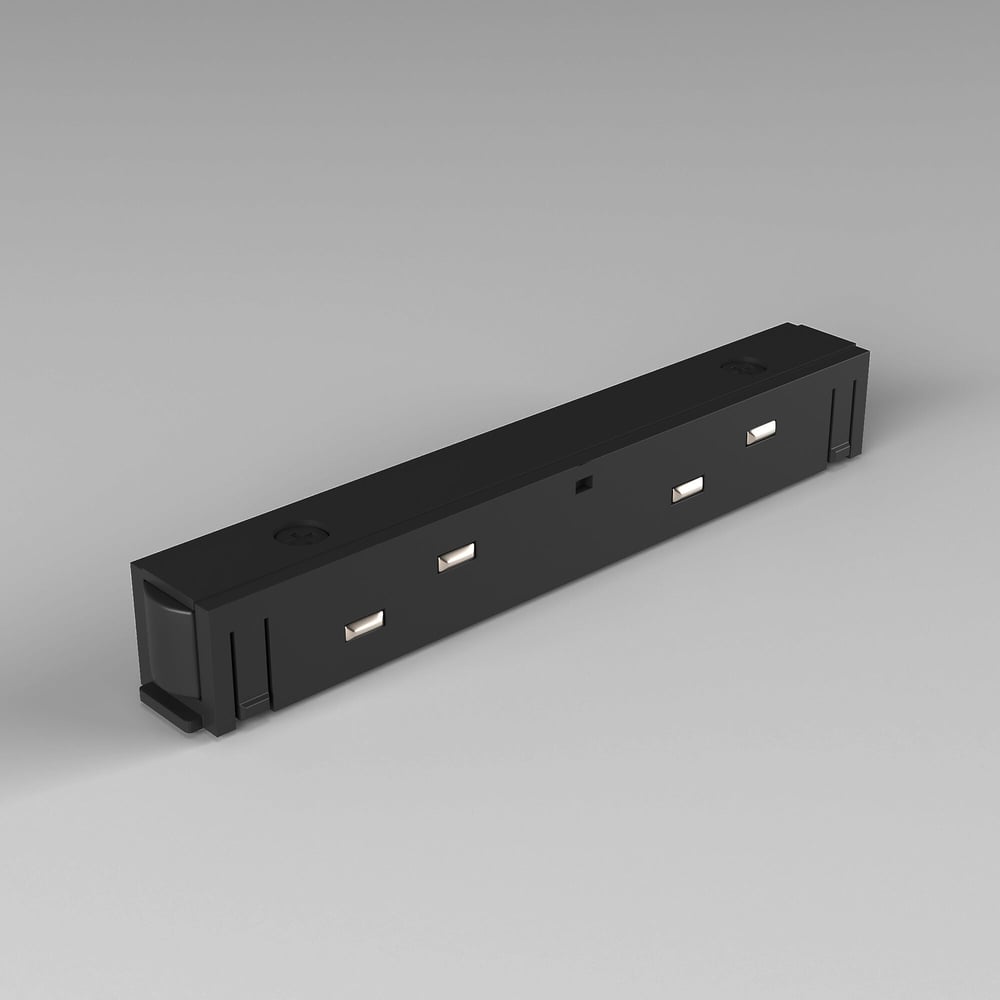 Изображение товара Прямой магнитный коннектор Elektrostandard Slim Magnetic 95135/00 черный