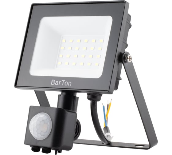 Изображение товара Прожектор светодиодный Barton BR-23 с д/д 20 Вт 6400К 1600Лм IP54 BR172L-20W2-PIR