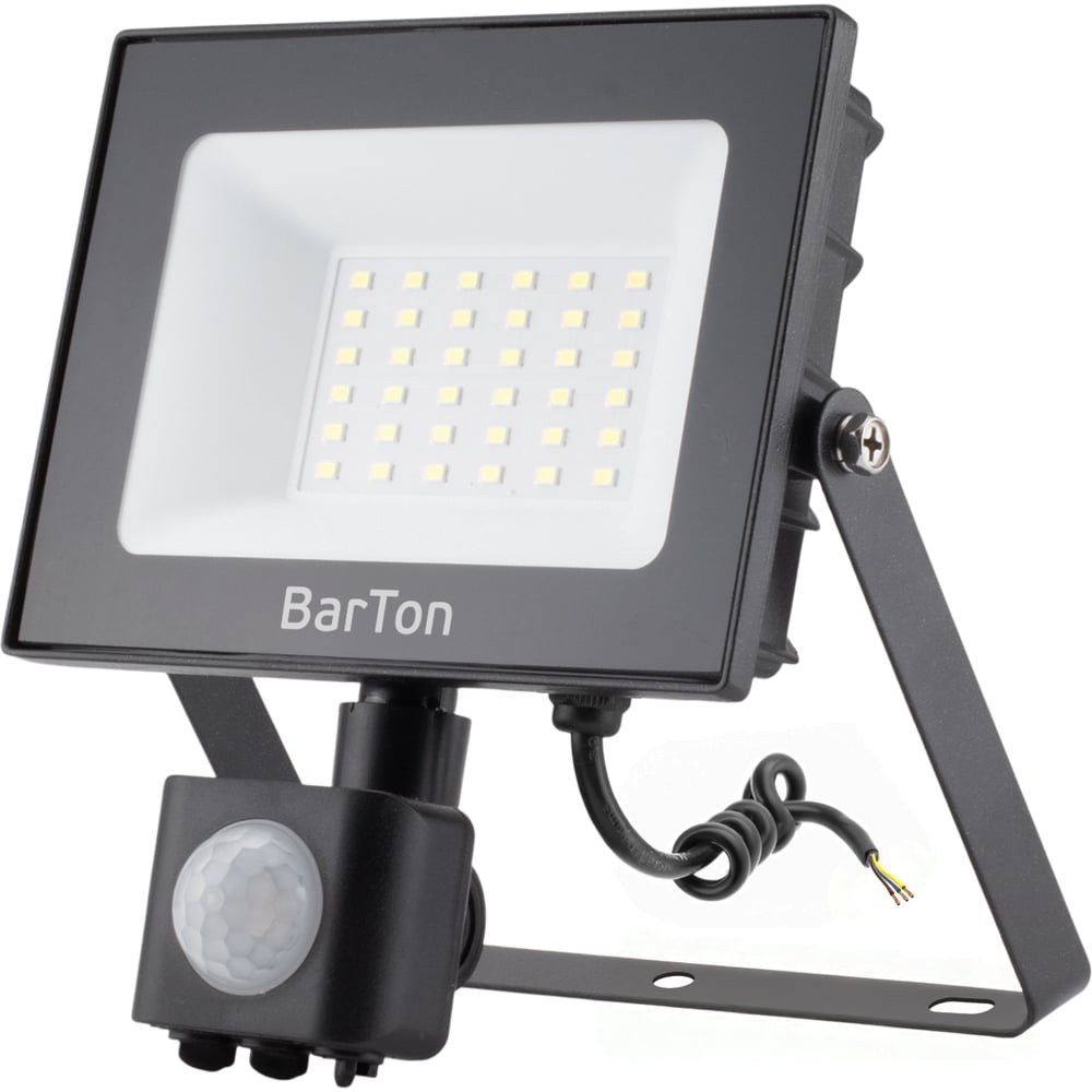 Прожектор светодиодный Barton BR-23 с д/д 30 Вт 6400К 2400Лм IP54 BR172L-30W2-PIR
