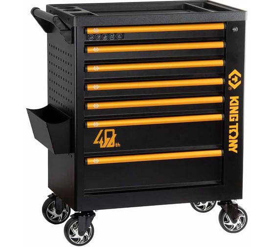 Изображение товара Тележка инструментальная KING TONY 7 выдвижных ящиков, PROFESSIONAL 87G38-7B-P40