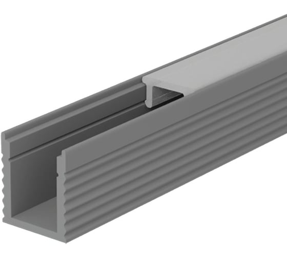 Изображение товара Профиль алюминиевый накладной WOLTA серый 8x9х2000мм для узкой ленты шириной 5мм WAP-S-8/9/2000-A