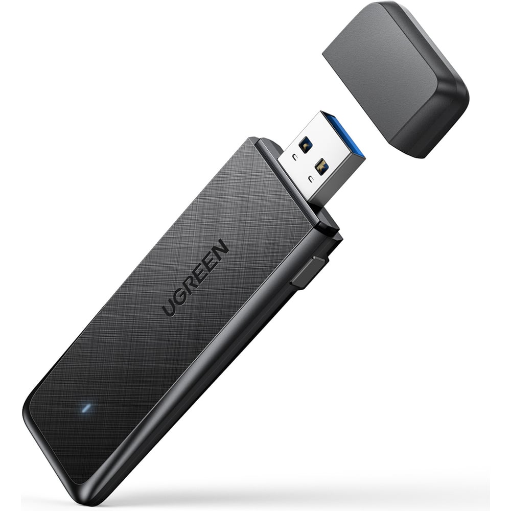 Изображение товара Адаптер UGREEN двухдиапазонный CM492 50340 AC1300 Wireless Network Adapter. Цвет: черный 50340_