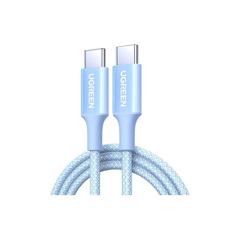 Изображение товара Кабель UGREEN L501 65247 60W USB-C to USB-C на 2м голубой