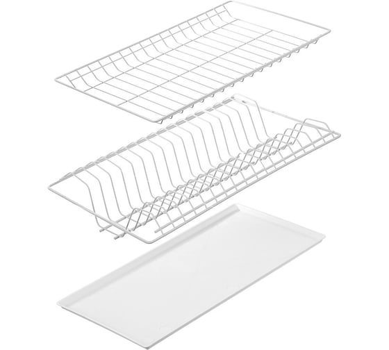 Изображение товара Посудосушитель GTV с поддоном в модуль 500 мм, с рамкой, белый 4272