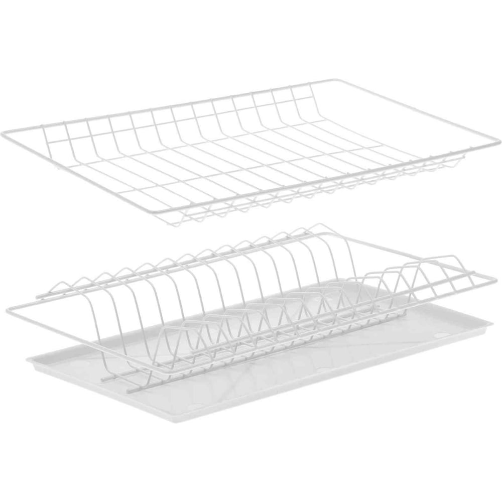 Изображение товара Посудосушитель GTV с поддоном 700 мм, белый, сталь, хром