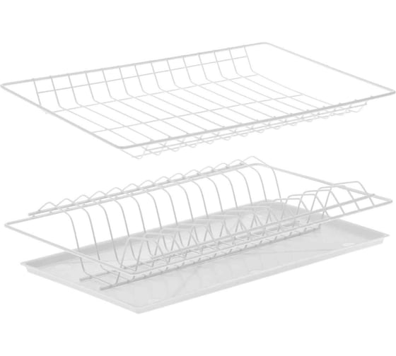 Изображение товара Посудосушитель GTV с поддоном в модуль 700 мм, с рамкой, белый 5827
