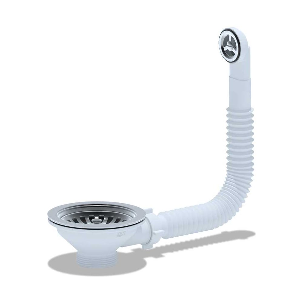 Изображение товара Перелив для мойки АНИ Пласт 3 1/2 N320SP белый