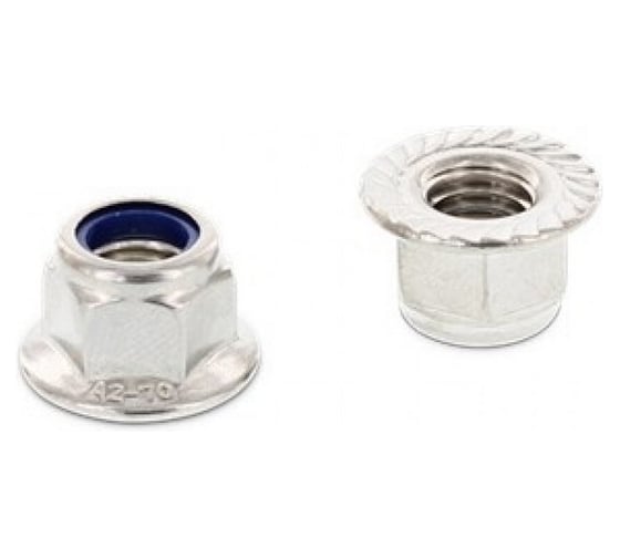 Изображение товара Гайка с фланцем ЦКИ DIN6926 М8 самоконтр. рифленая A2 SW 13 25 шт 7235507