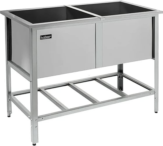 Изображение товара Ванна моечная двухсекционная сварная Kobor КОБОР ВМС/2-80/43 4523