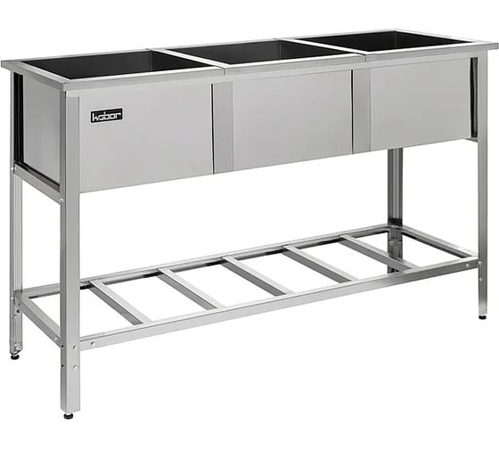 Изображение товара Ванна моечная трехсекционная сварная Kobor КОБОР ВМС/3-175/63 4553