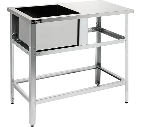 Изображение товара Ванна моечная односекционная с рабочей поверхностью сварная Kobor КОБОР ВМСР/1-134/70 4576