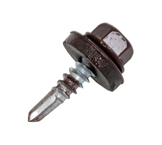 Изображение товара Саморез КРС Госкреп М RAL8017 4,8x19 (100 шт.) (тк=16) 14-0022298