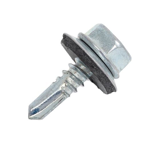 Изображение товара Саморез КРС Госкреп белый цинк 6,3x19 (100 шт) (тк=16) 9990121518