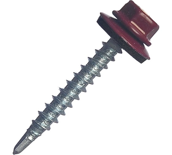 Изображение товара Саморез КРС Госкреп RAL3005 6,3x19 (100 шт.) (тк=16) 14-0022197