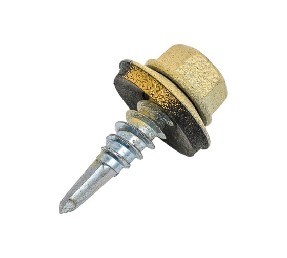 Изображение товара Саморез КРС Госкреп RAL1014 5,5x19 (100 шт.) (тк =16) 14-0022238