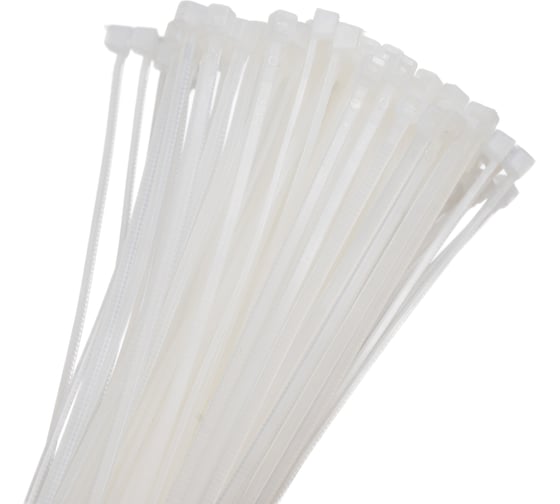 Изображение товара Кабельные стяжки ЗУБР КС-Б1, 1.9x150 мм, нейлон РА66, 100 шт, белые, Профессионал 309010-19-150