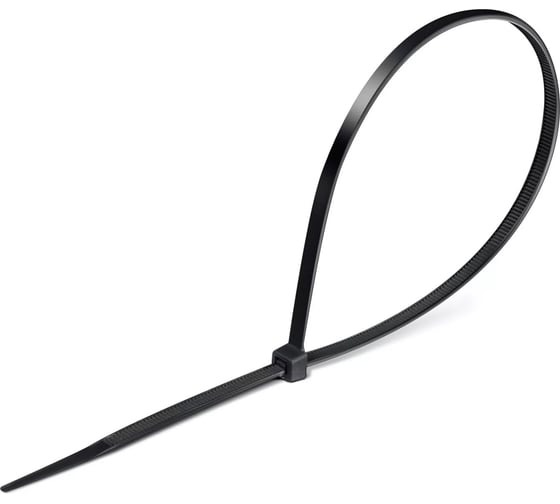 Изображение товара Кабельные стяжки ЗУБР КС-Ч1, 1.8x100 мм, нейлон РА66, 100 шт, черные, Профессионал 309030-18-100