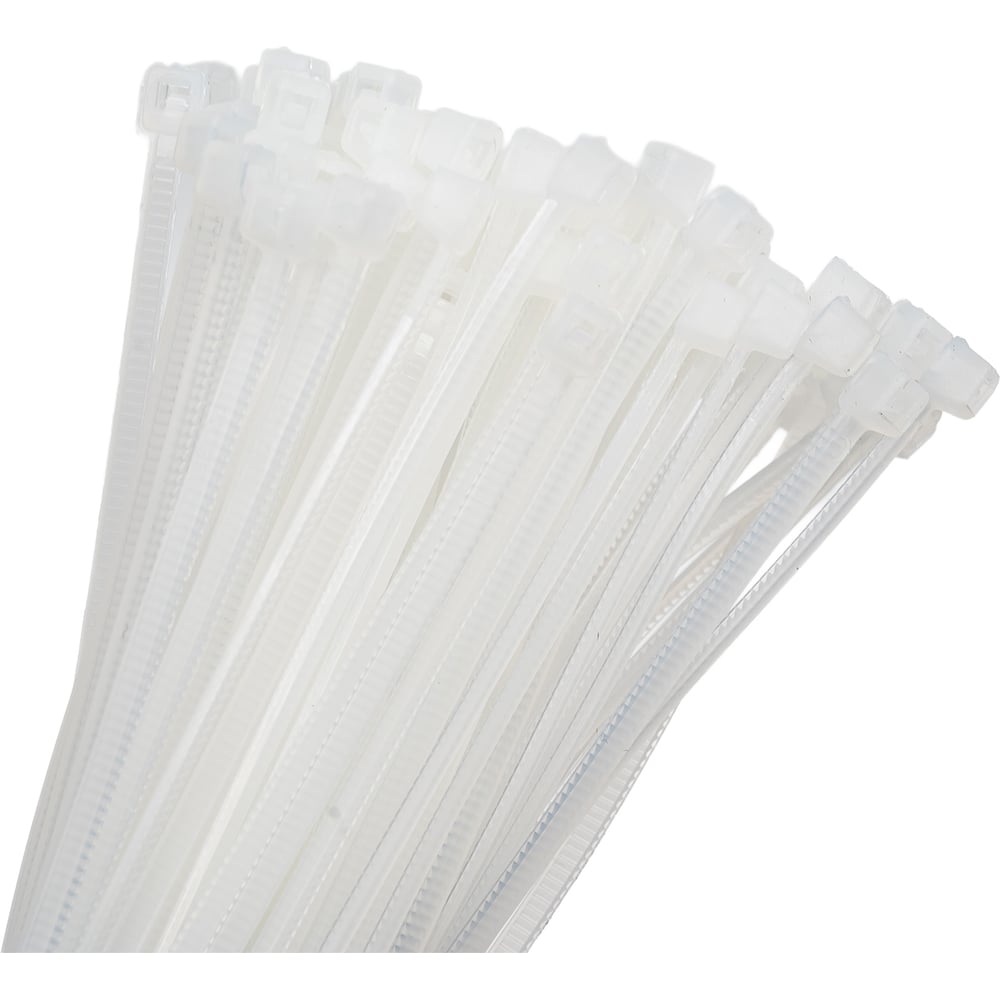 Изображение товара Кабельные стяжки ЗУБР КС-Б1 1.8x100 мм 100 шт нейлон белые для электромонтажа