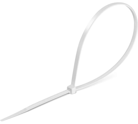 Изображение товара Кабельные стяжки ЗУБР КС-Б1, 1.8x100 мм, нейлон РА66, 100 шт, белые, Профессионал 309010-18-100