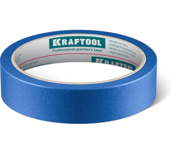 Изображение товара Малярная лента KRAFTOOL #100 Perfect 25 мм х 30 м, для гладких и шероховатых поверхностей 12101-25