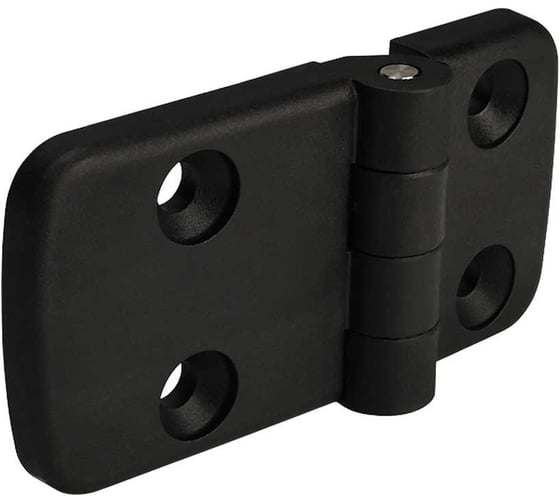 Изображение товара Комплект петля накладная универсальная черная АЛТЕРВИА Арт. A00070.1502833 (упаковка 8 штук) A00070.1502833.8